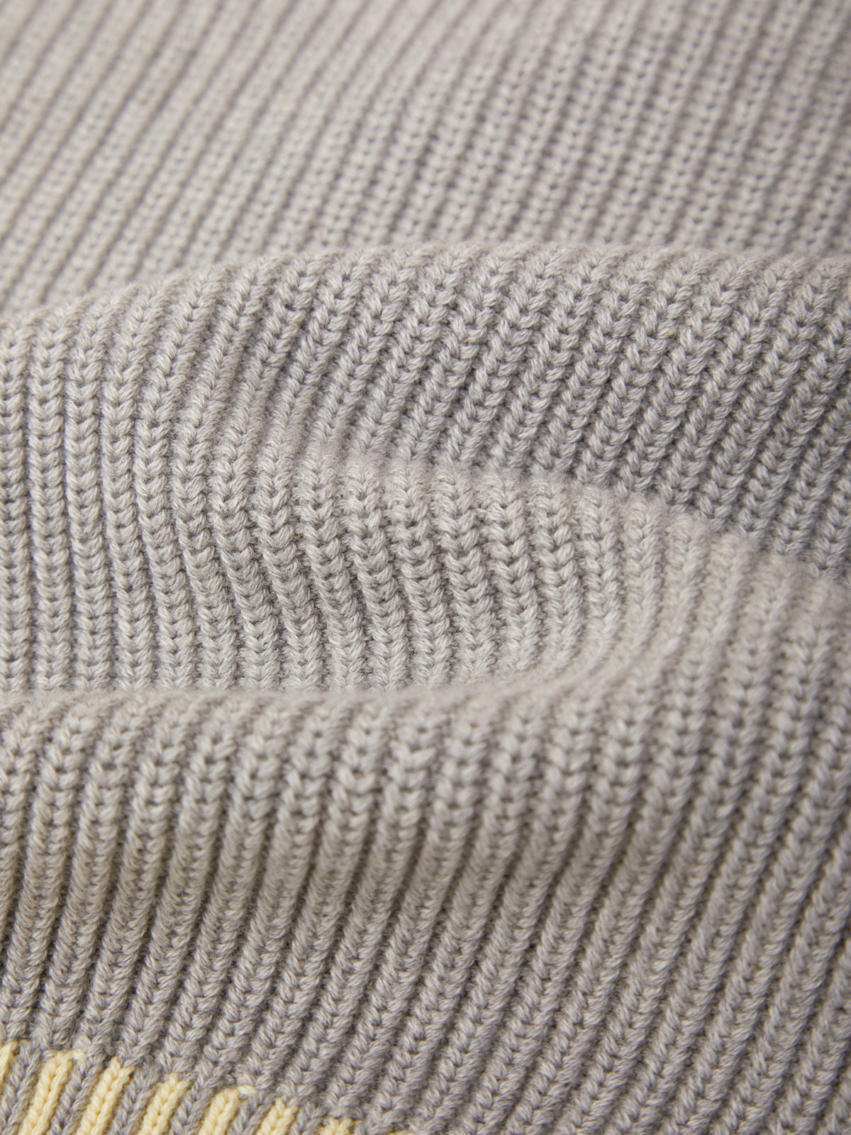 Sienna Stripe Rib Pullover - Grey Pearl Combo