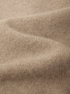 Classic Cashmere Cardigan - Camel Heather