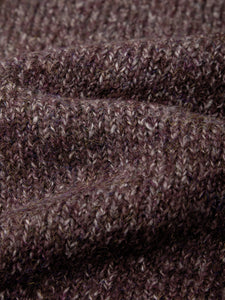Constance Relaxed Crewneck Pullover - Italian Plum Combo
