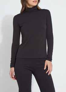 Essential Long Sleeve Turtleneck - Black