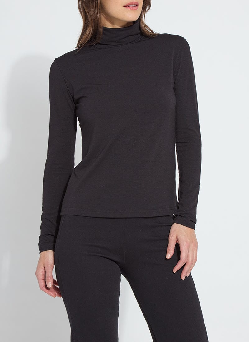 Essential Long Sleeve Turtleneck - Black