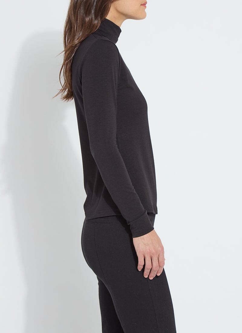 Essential Long Sleeve Turtleneck - Black