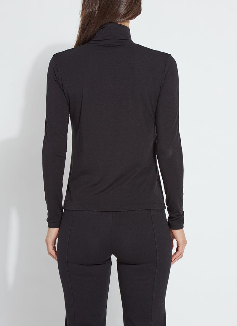 Essential Long Sleeve Turtleneck - Black