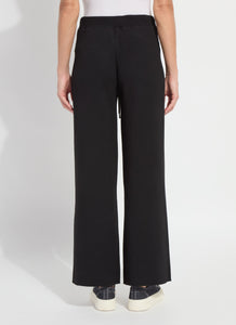 Odessa Reversible Knit Lounge Wide Leg - Black/Pearl Grey
