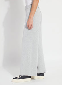 Odessa Reversible Knit Lounge Wide Leg - Black/Pearl Grey