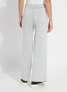 Odessa Reversible Knit Lounge Wide Leg - Black/Pearl Grey