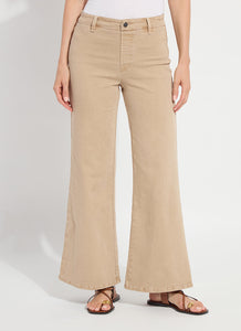 Iris Wide Leg Everyday Denim - Desert Khaki