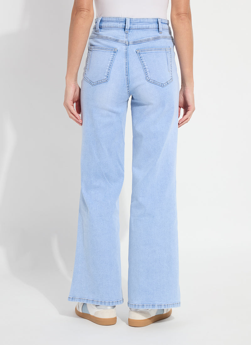 Iris Wide Leg Everyday Denim - Bleached Blue