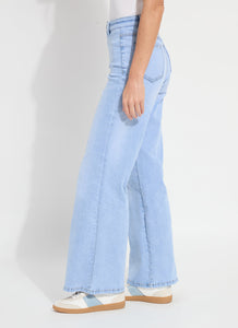 Iris Wide Leg Everyday Denim - Bleached Blue