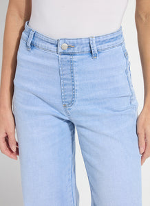 Iris Wide Leg Everyday Denim - Bleached Blue