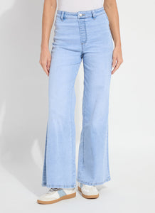 Iris Wide Leg Everyday Denim - Bleached Blue
