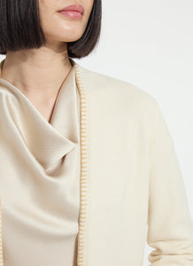 Sherry Blanket Stitch Cardigan - Buttercream