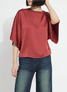 Ginger Mixed-Media Tee - Copper Blush