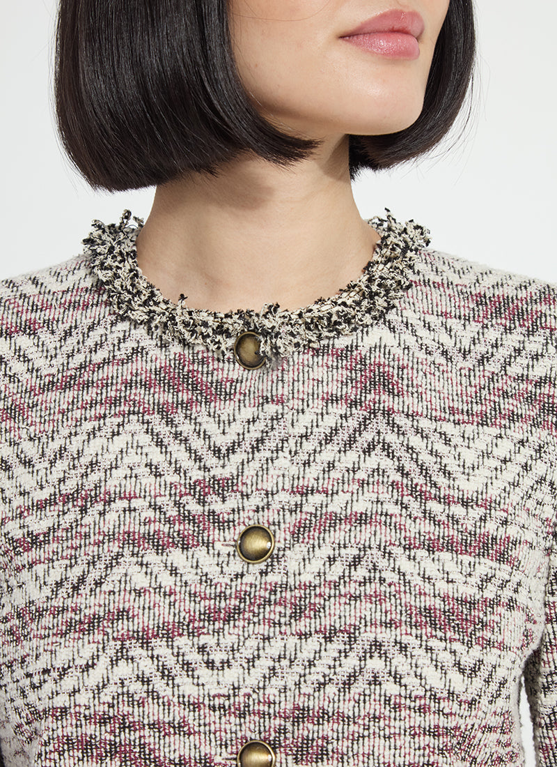 Cleo Tweed Jacket - Willow Weave