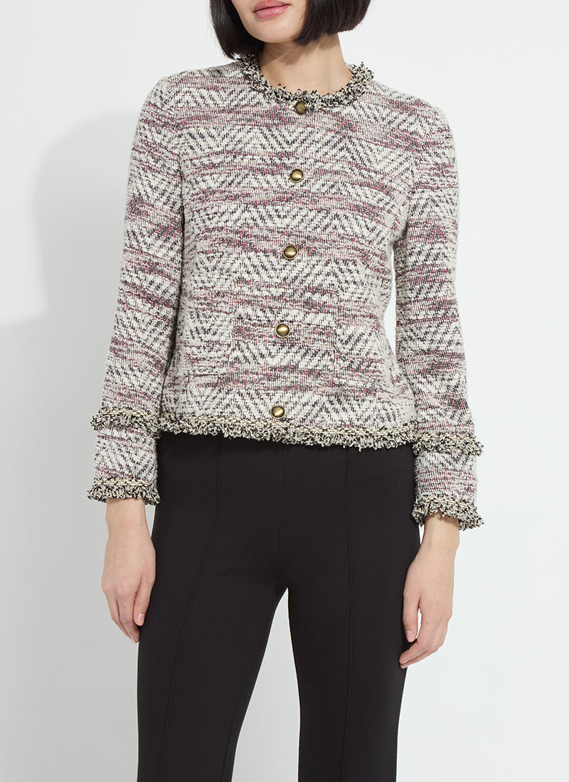 Cleo Tweed Jacket - Willow Weave