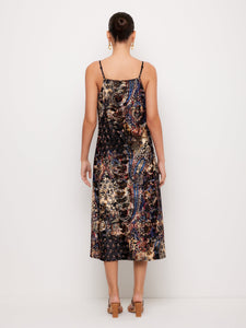 Krissa Drape Front Midi Dress - Print