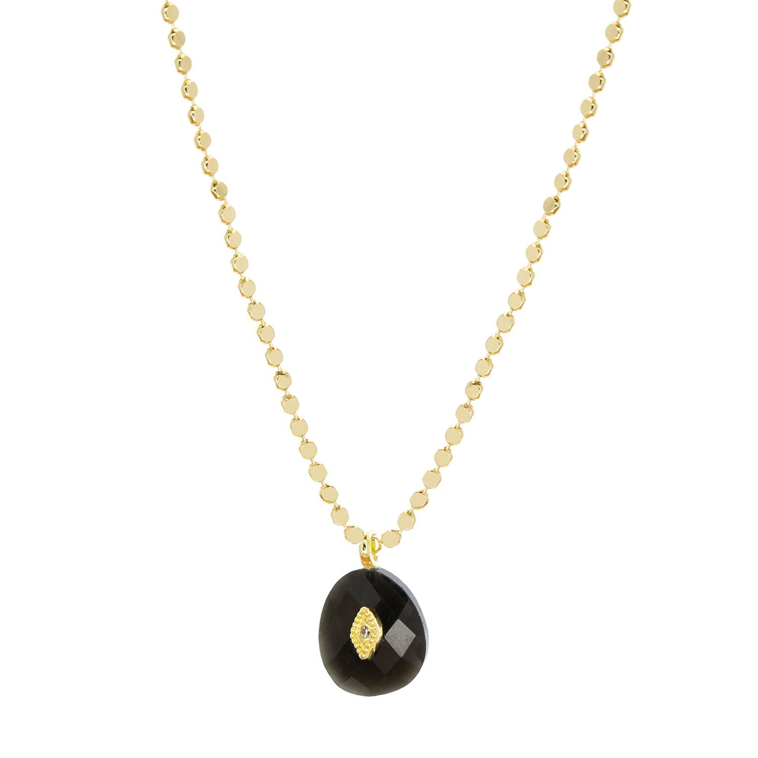 Mila Necklace - Gold Onyx