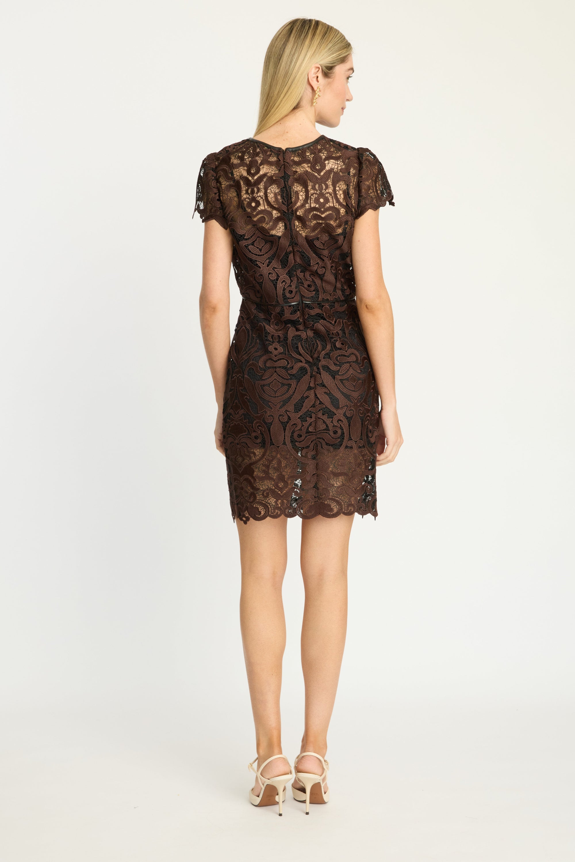 Vanna Dress - Chocolate Brown/Black