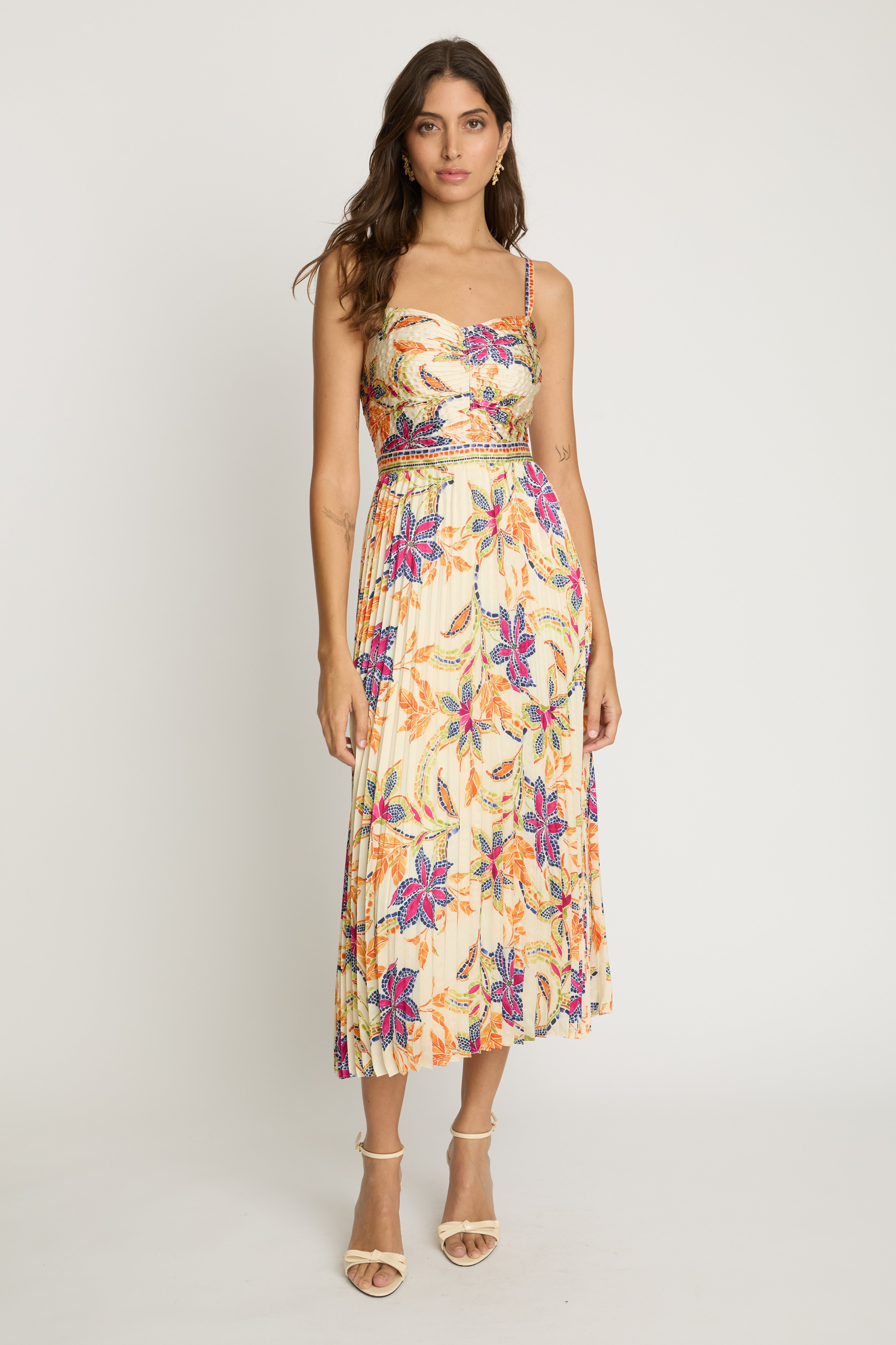 Dayna Dress - Stitched Flower