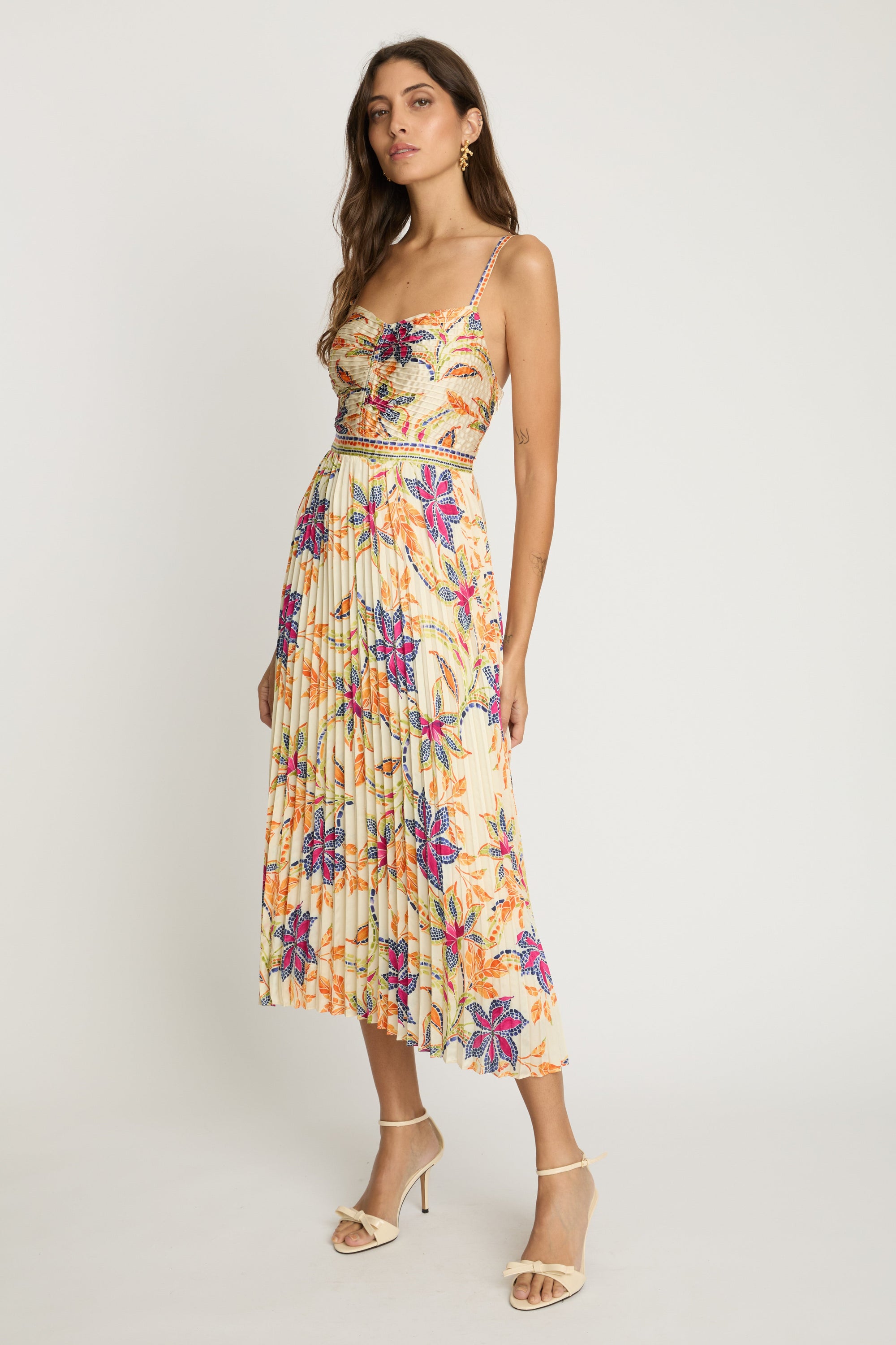Dayna Dress - Stitched Flower