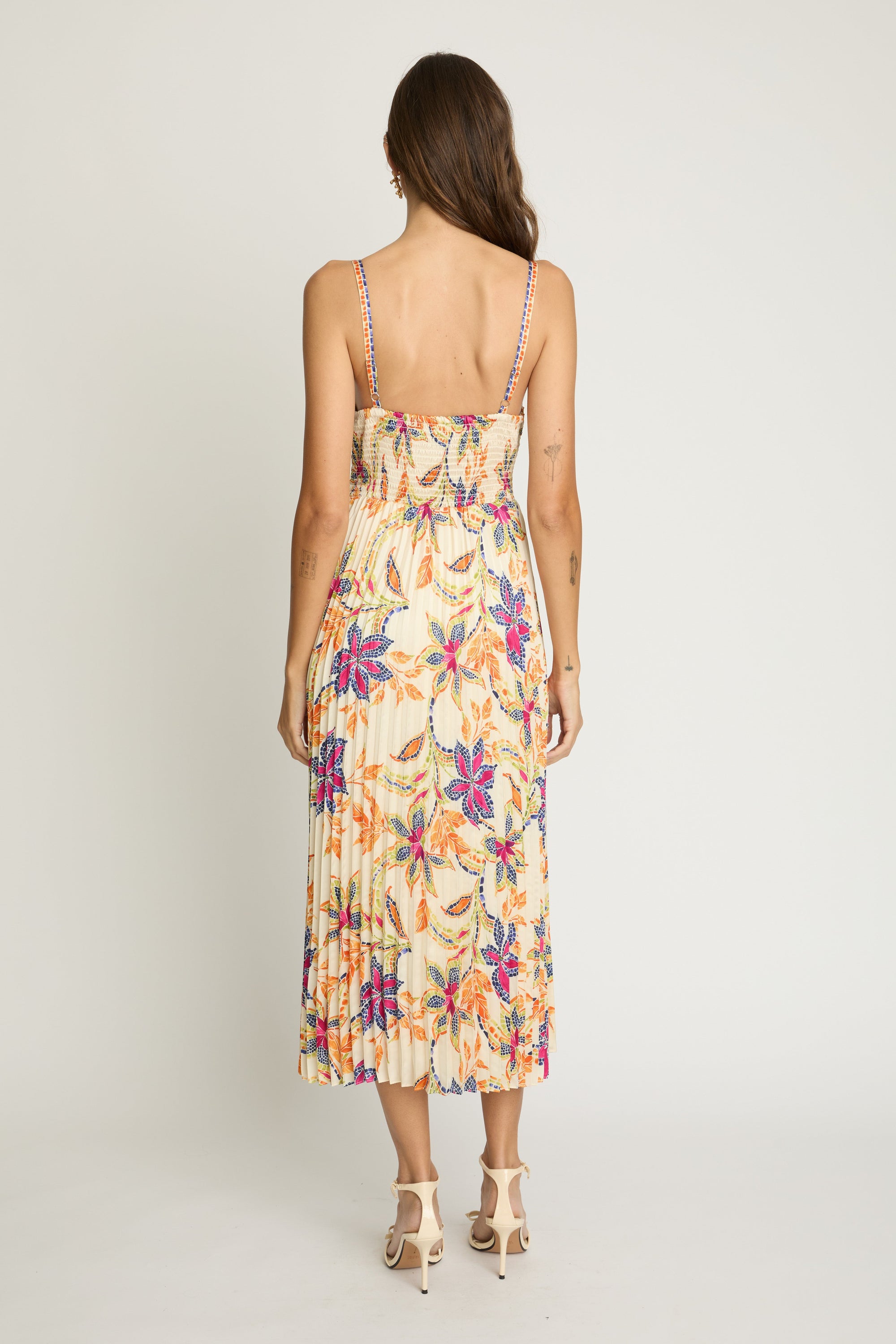 Dayna Dress - Stitched Flower
