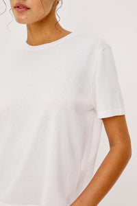 Cotton Cashmere T-Shirt - White