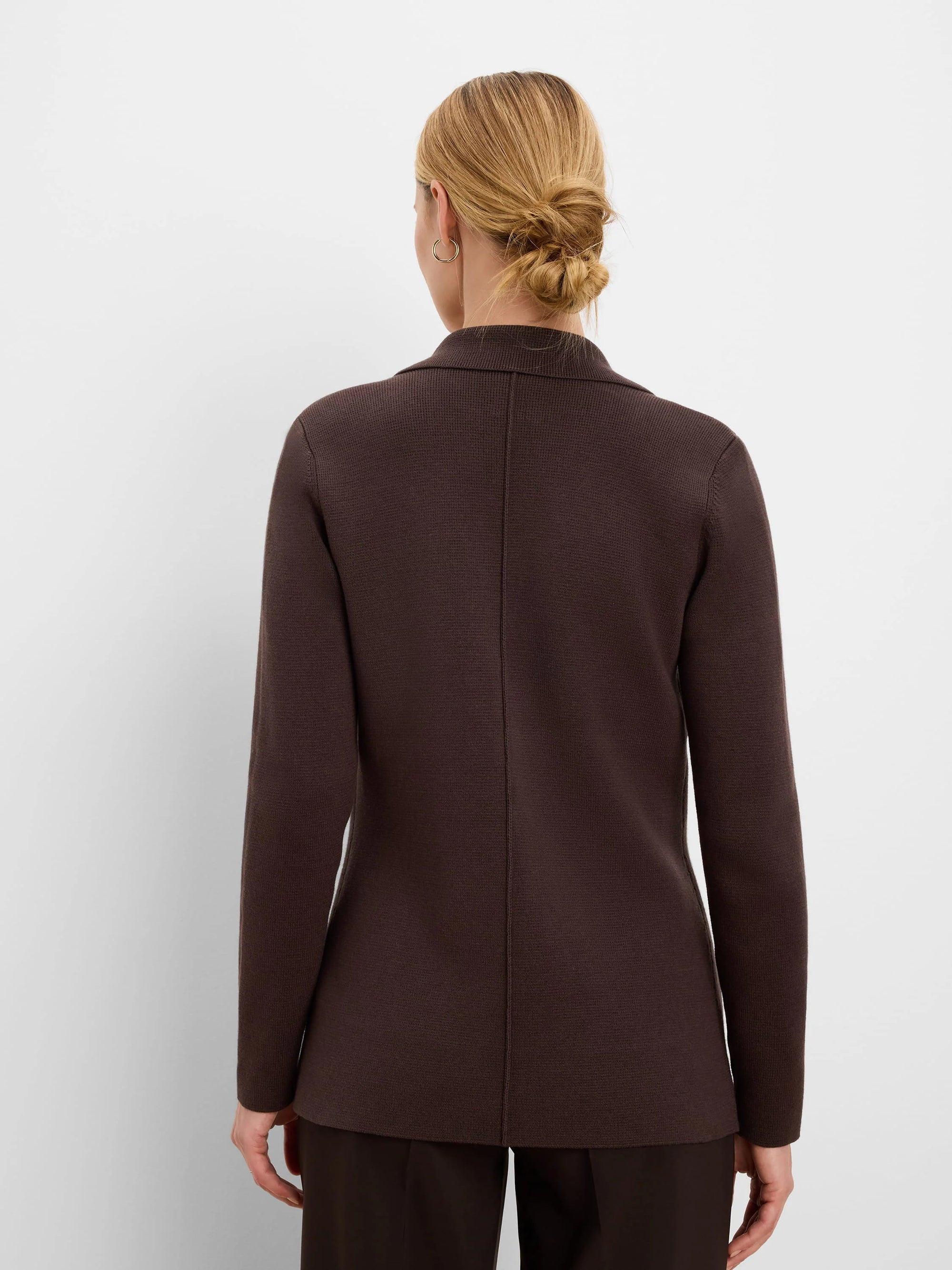 Elegant Knit Blazer - Java