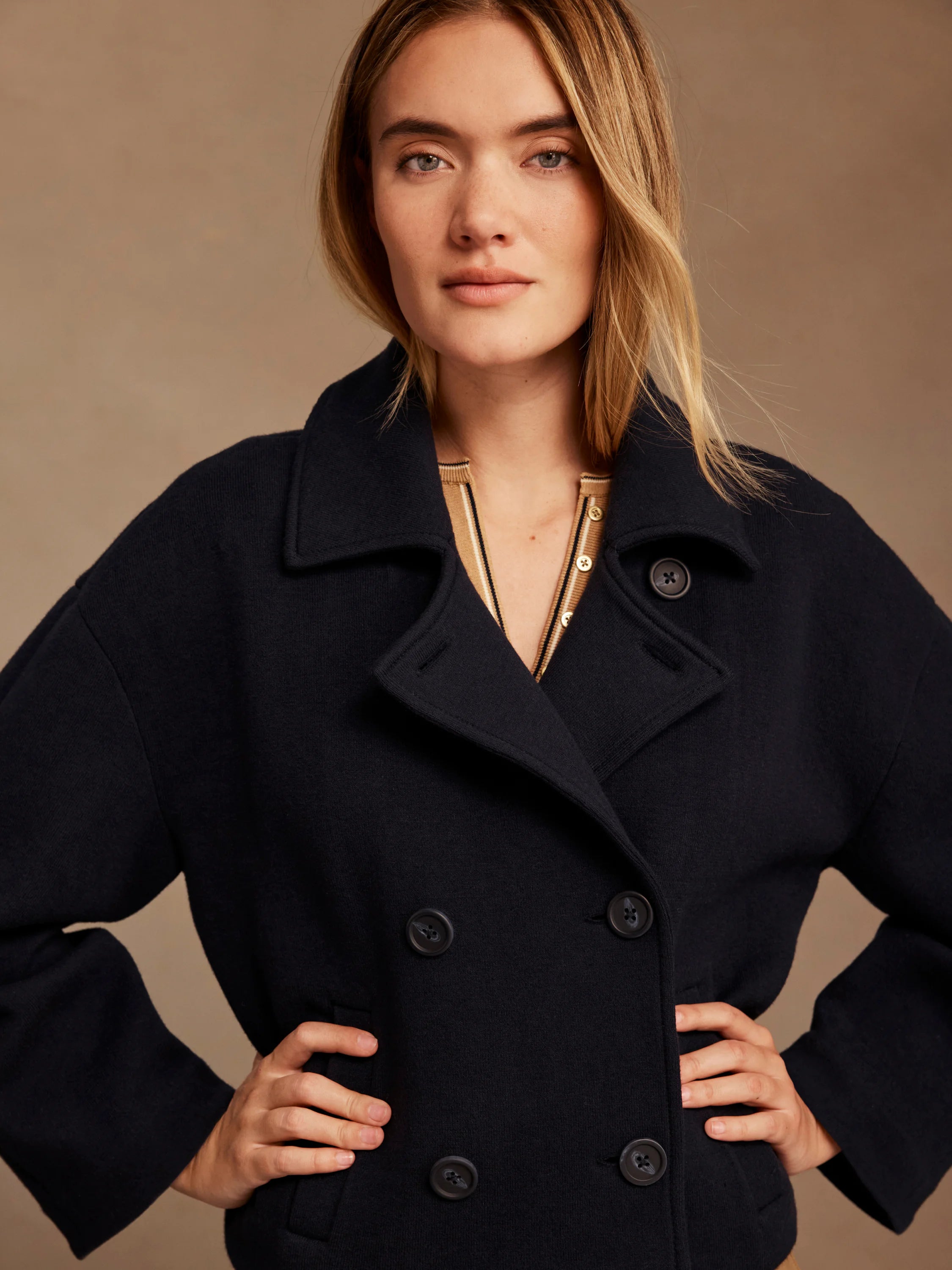 Cool Nights Knit Jacket - Dark Indigo