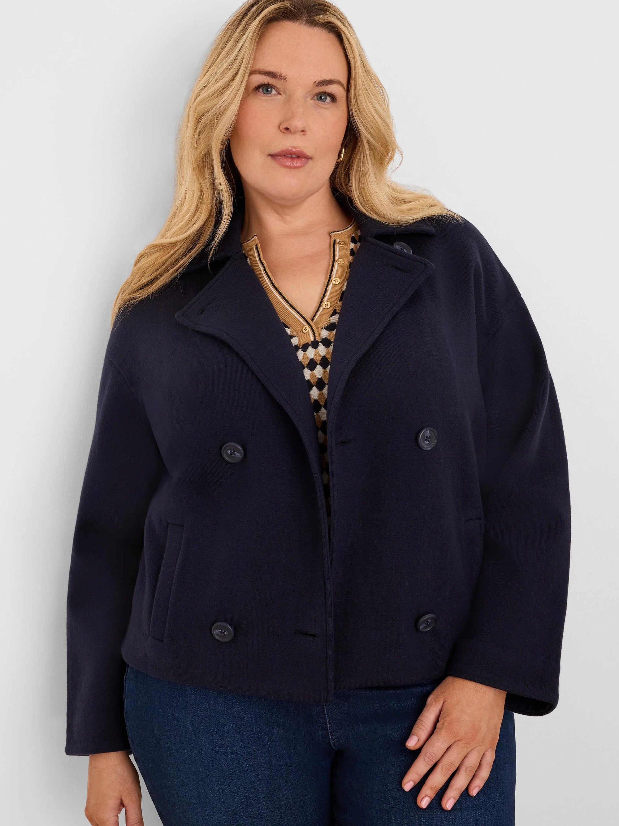 Cool Nights Knit Jacket - Dark Indigo