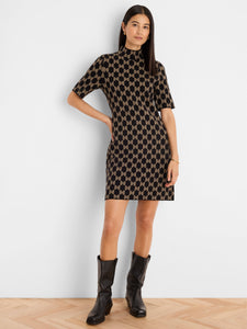 Mod Squad Knit Dress - Black Multi