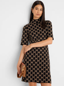 Mod Squad Knit Dress - Black Multi