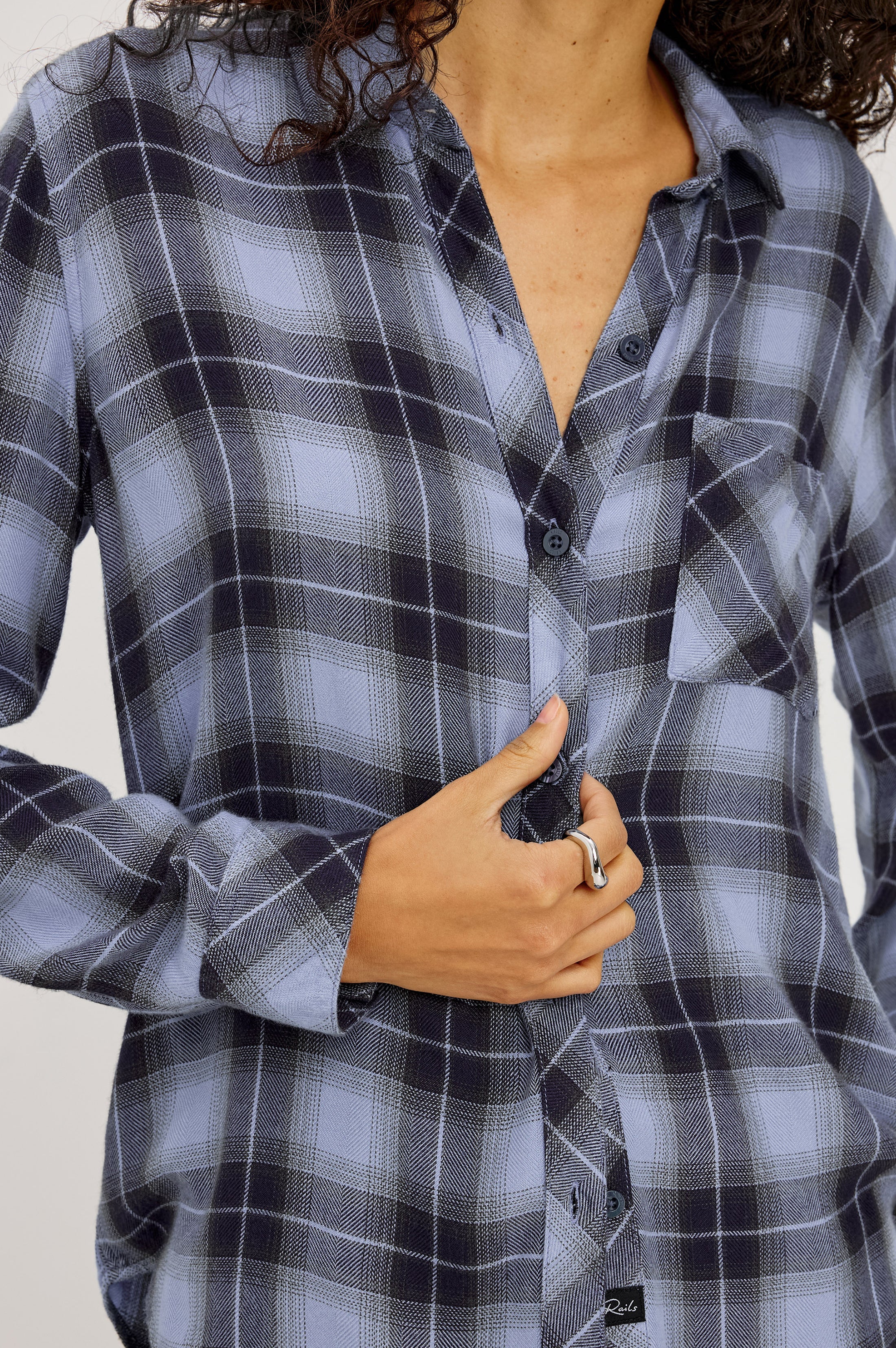 Hunter Shirt - Navy Sky