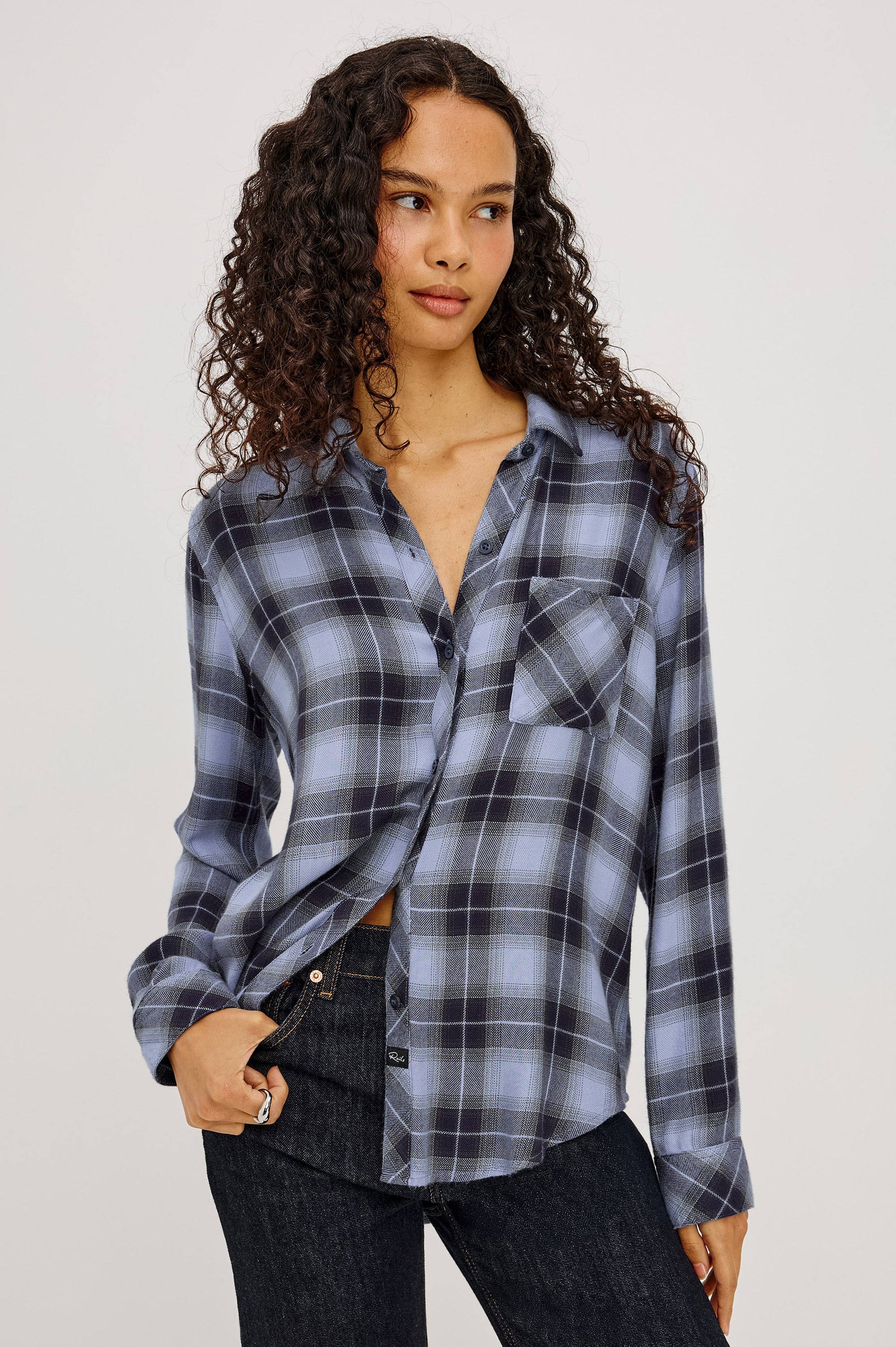 Hunter Shirt - Navy Sky