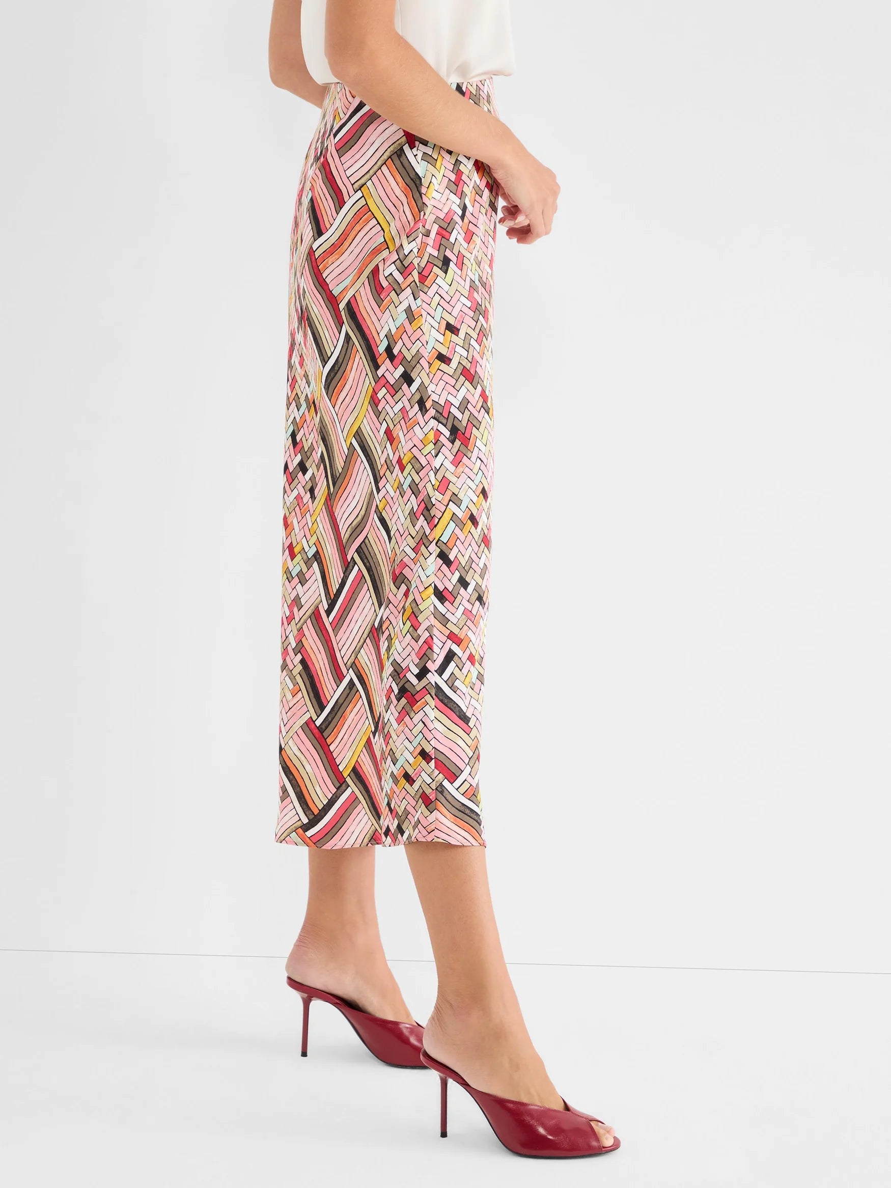 Nic+Zoe Colorweave Slip Skirt