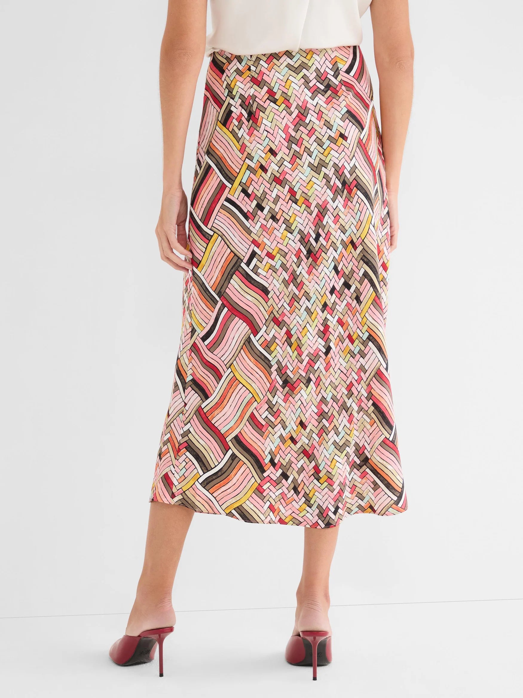 Nic+Zoe Colorweave Slip Skirt