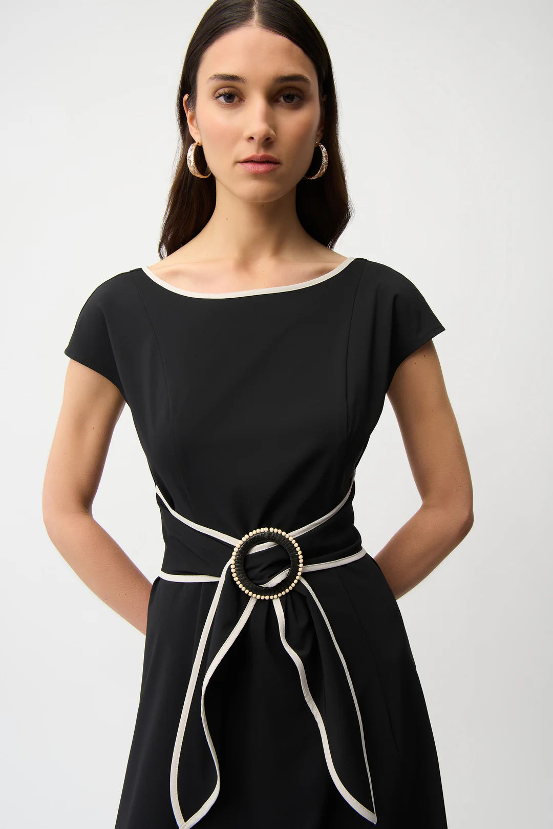 Joseph Ribkoff Fit and Flare Dolman Sleeve Dress