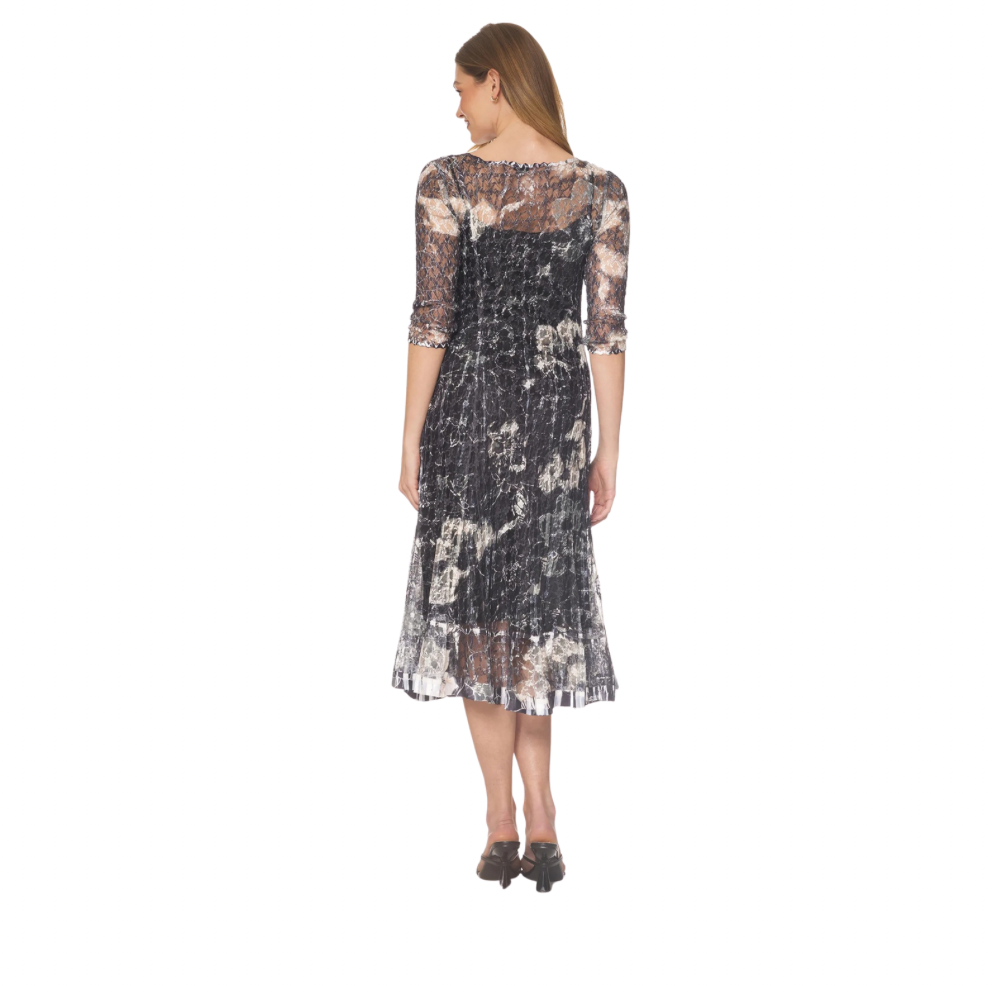 Komarov Lace 3/4 Sleeve Dress