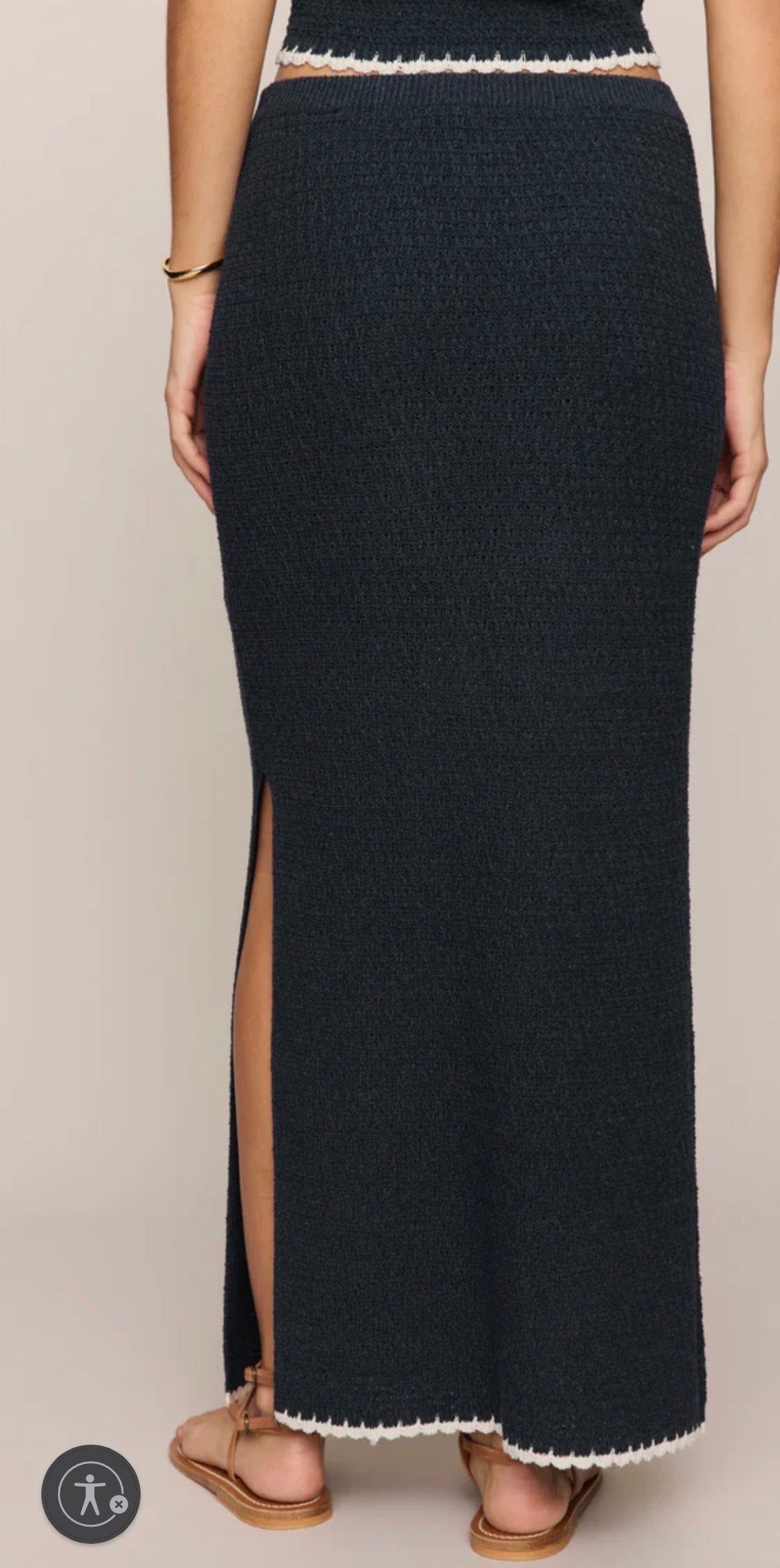Yessenia Whipstitch Skirt - Eclipse