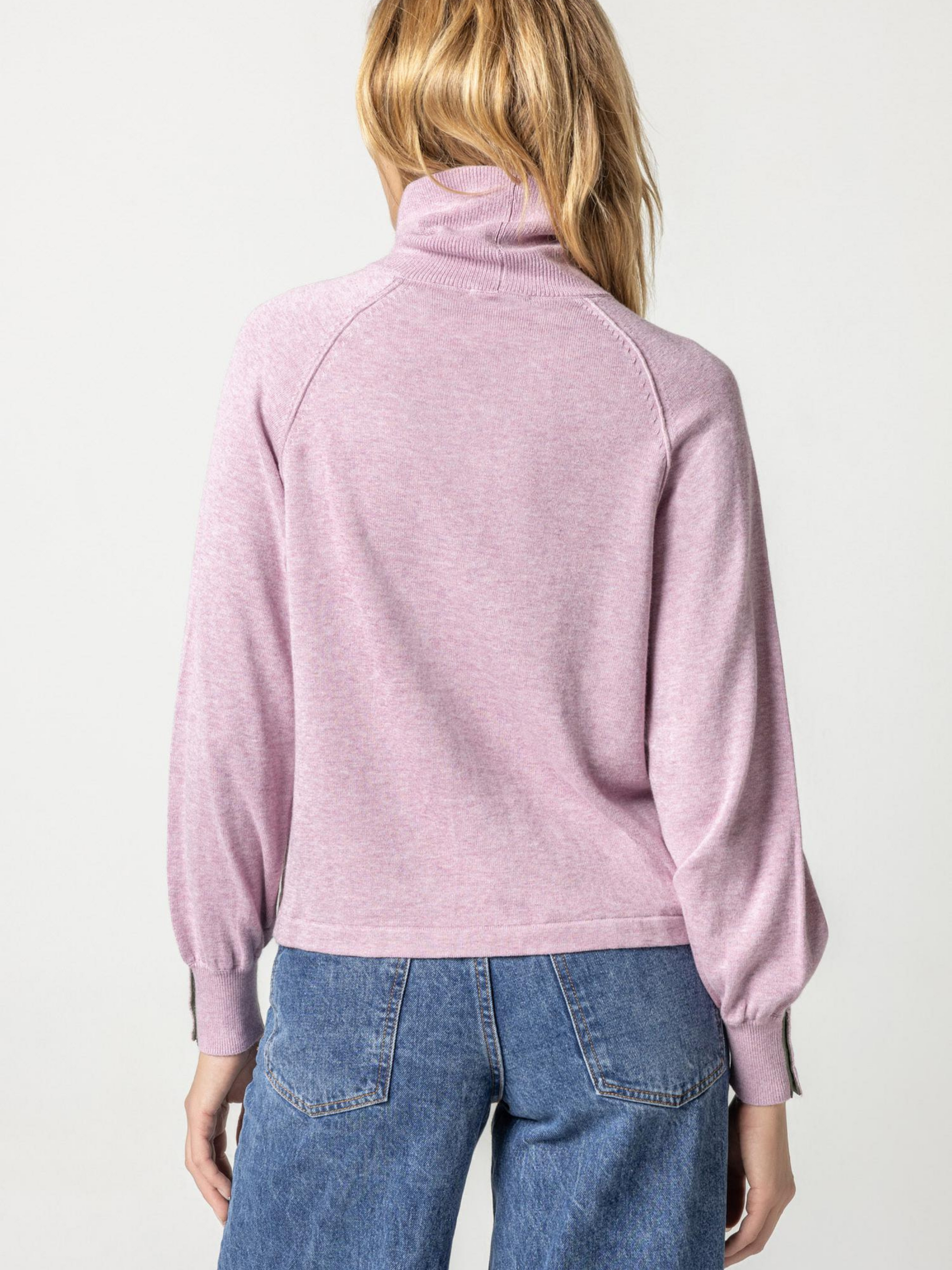 Lilla P - Snap Cuff Turtleneck Sweater