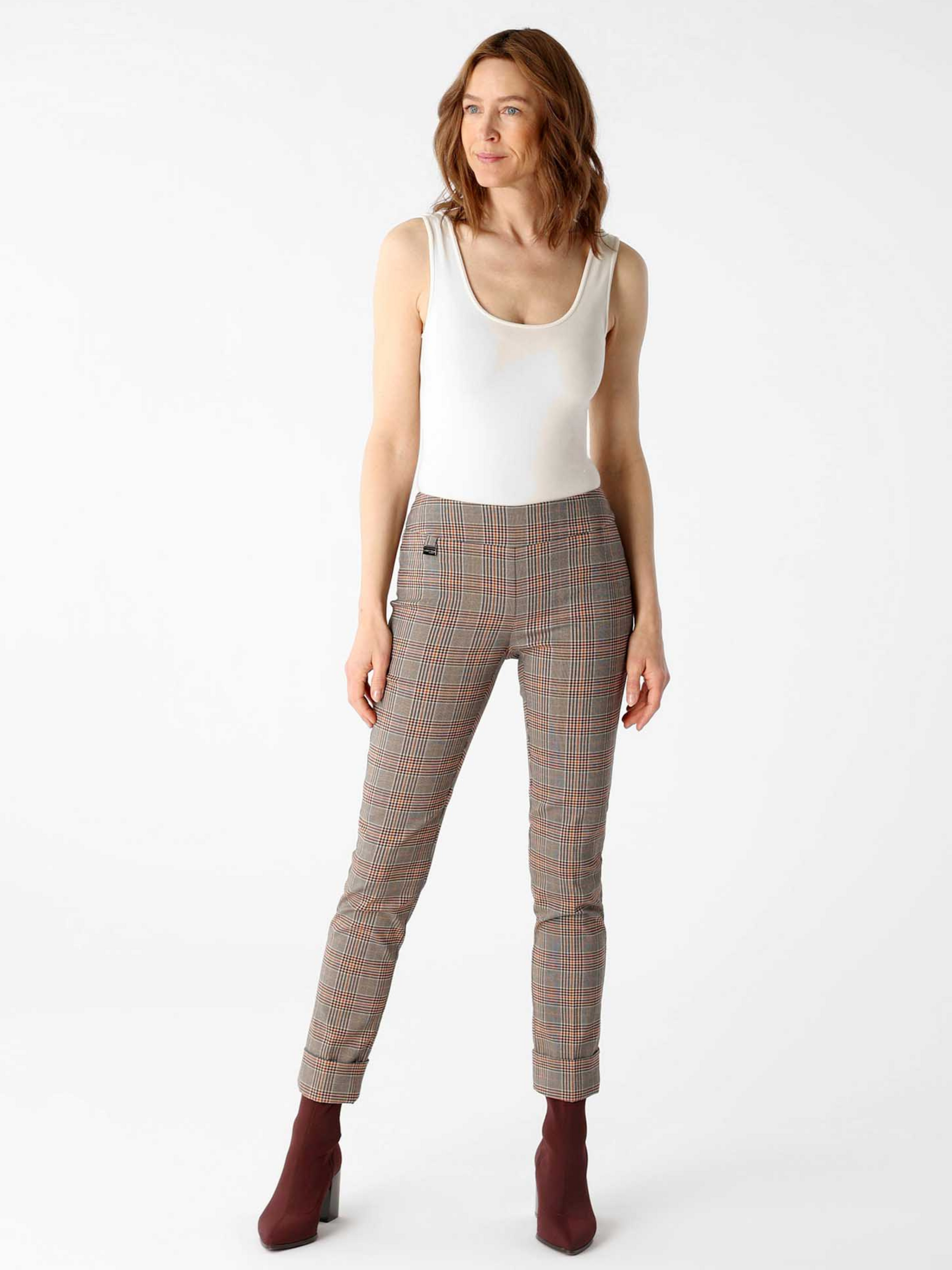 Lisette - Cuff Plaid Bellamy Pant