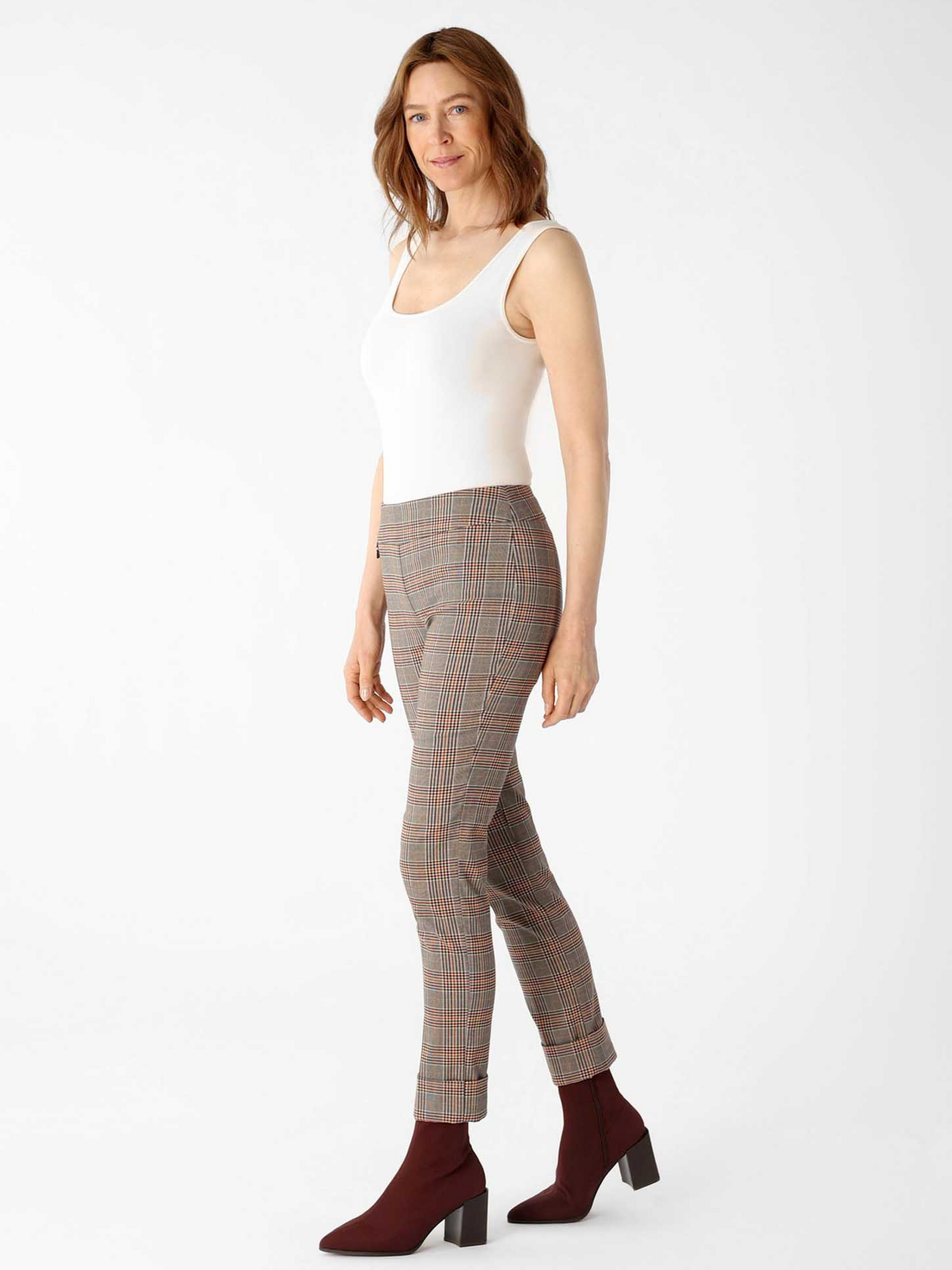 Lisette - Cuff Plaid Bellamy Pant