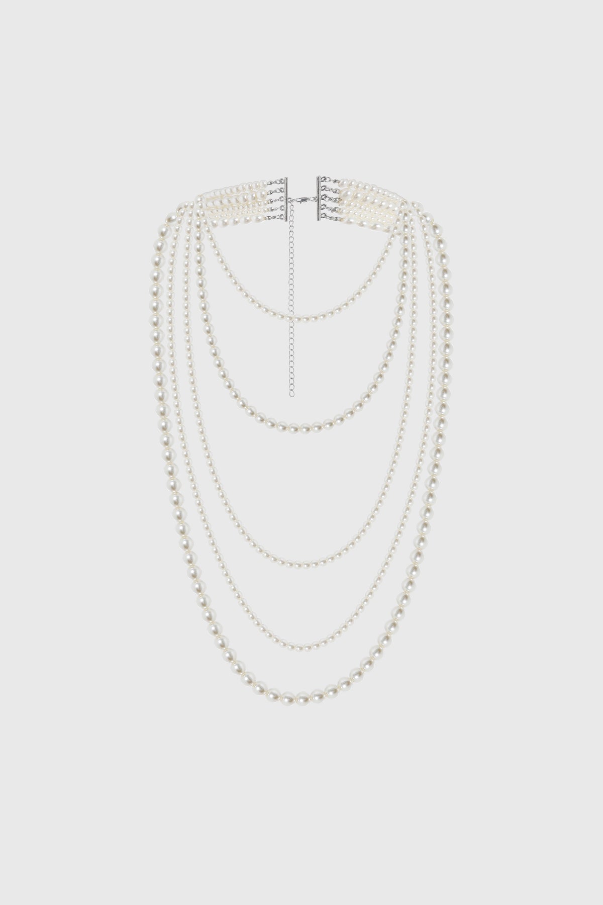 Long Multi-Layer Necklace - Pearl