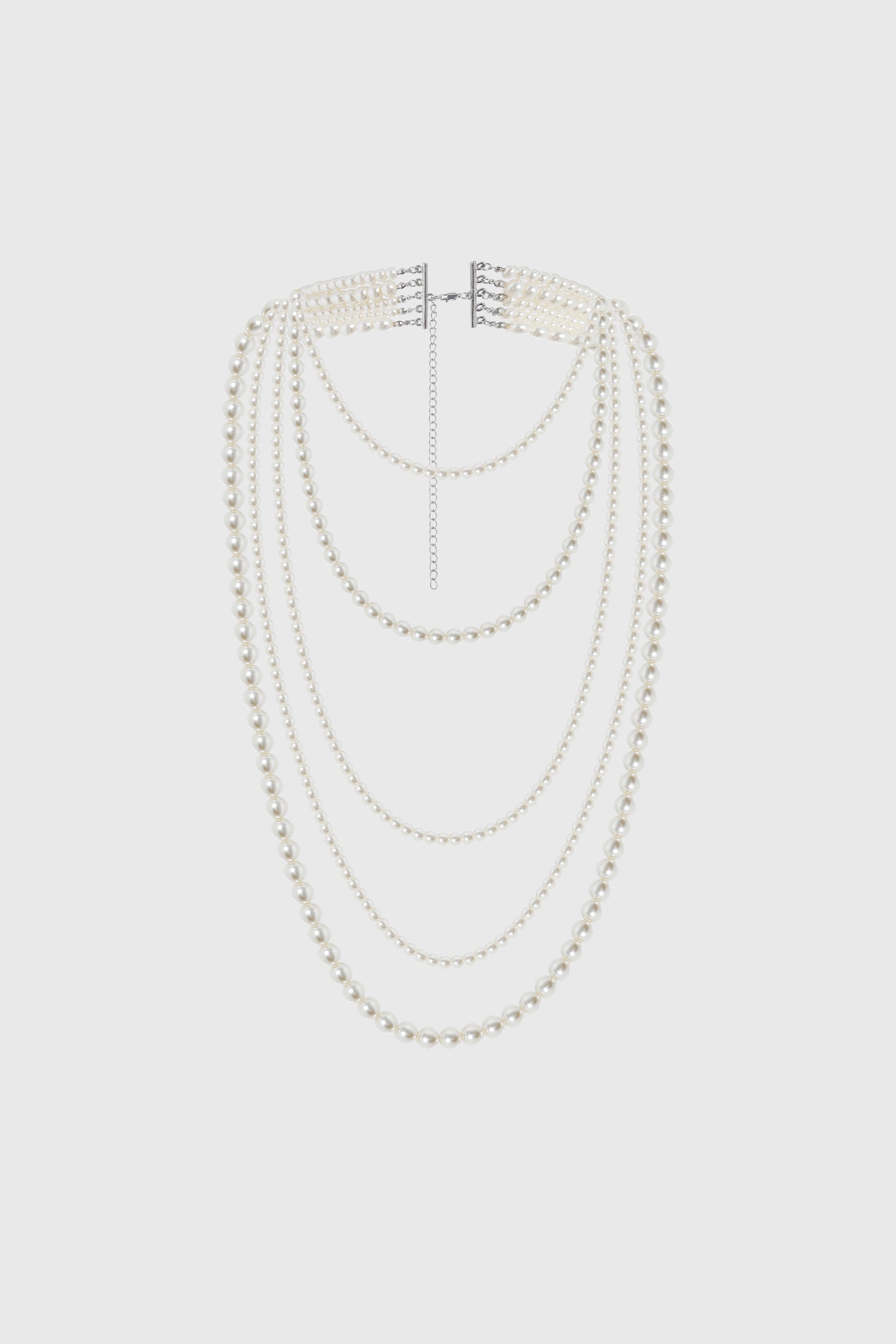 Long Multi-Layer Necklace - Pearl
