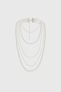 Long Multi-Layer Necklace - Pearl