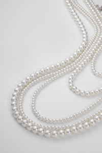 Long Multi-Layer Necklace - Pearl