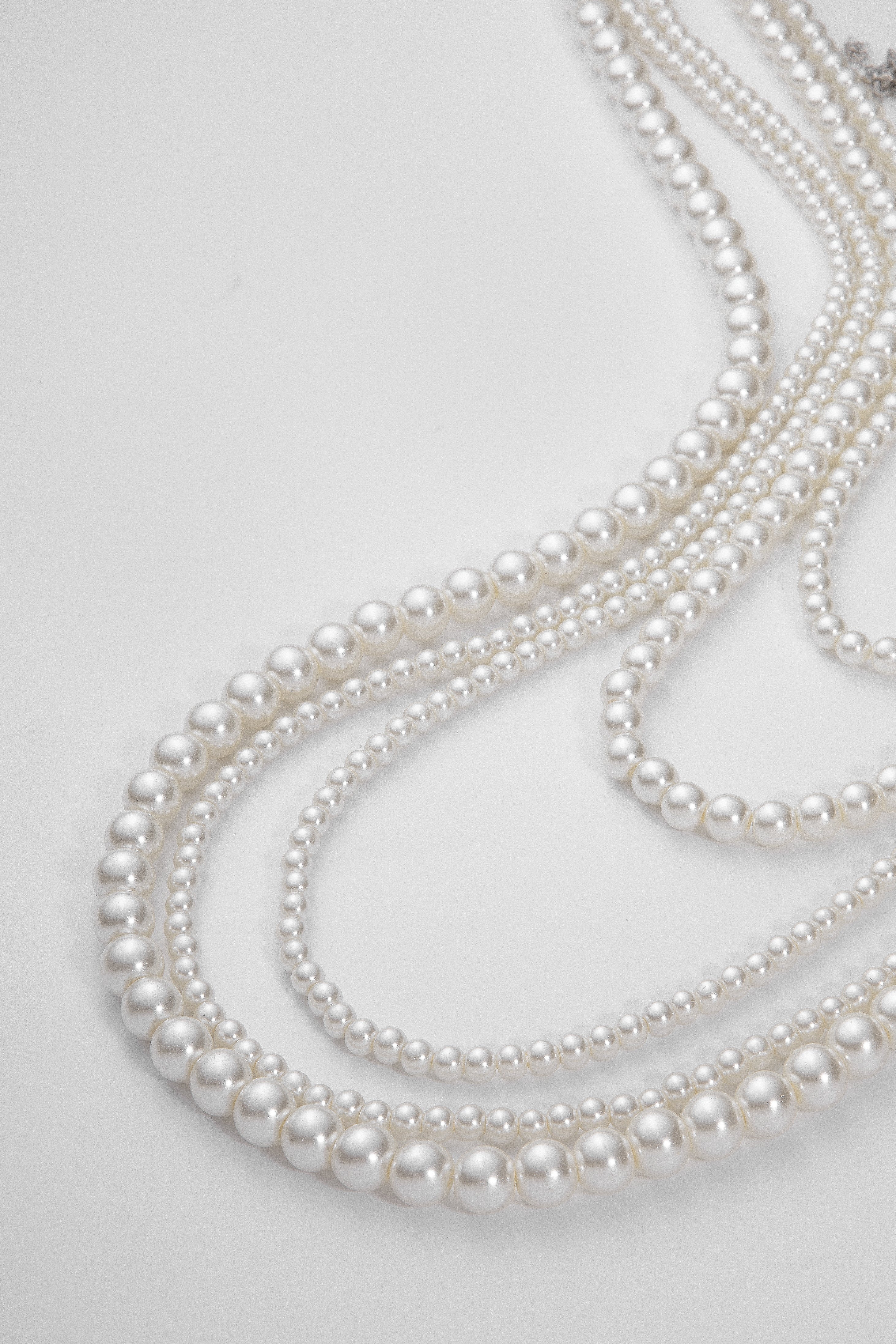 Long Multi-Layer Necklace - Pearl