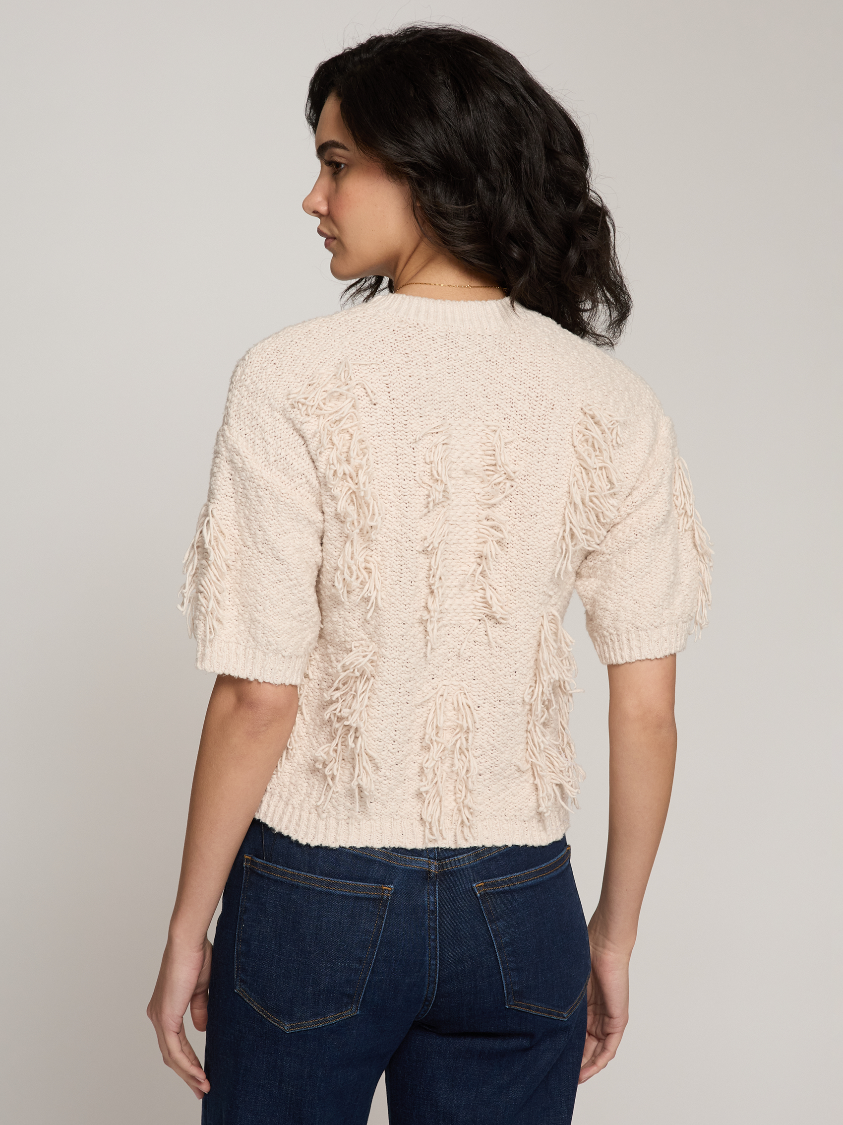 S/S Fringe Crew - Sand