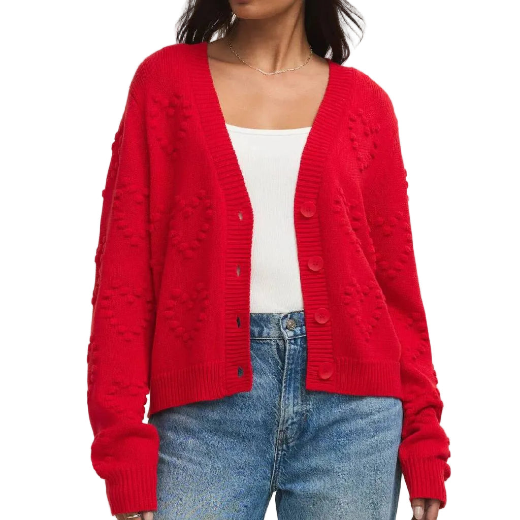 All Yours Cardigan - Kiss Me Red