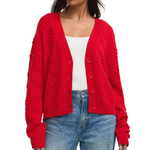 All Yours Cardigan - Kiss Me Red