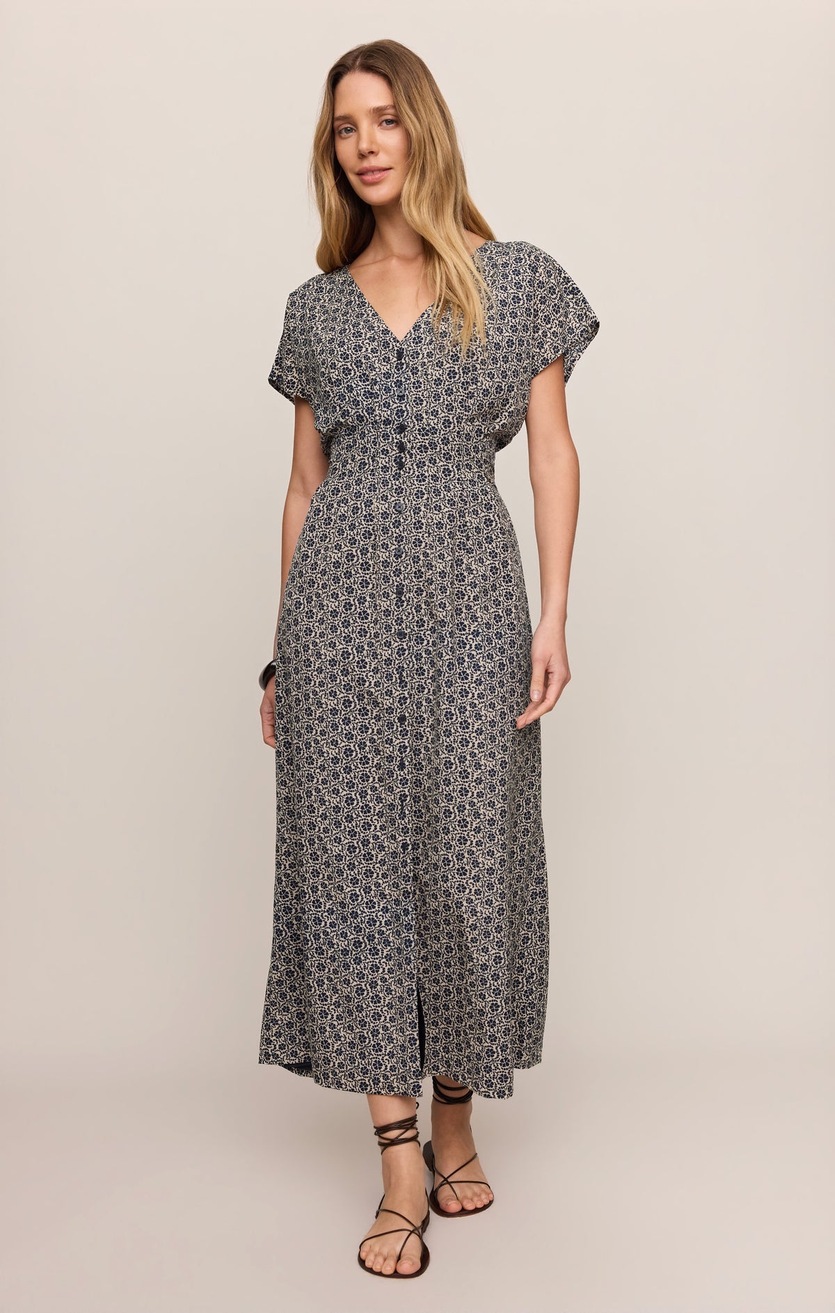 Sanna Iris Floral Maxi Dress - Eclipse